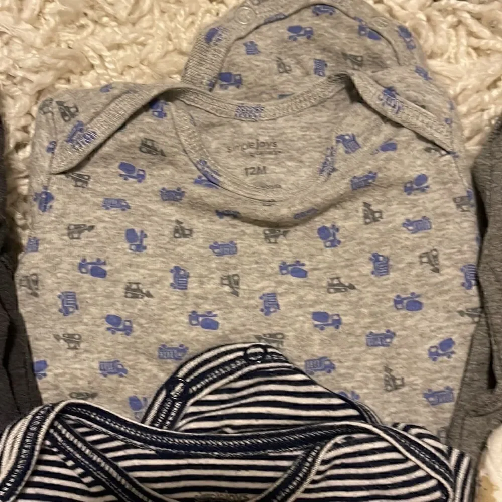 Bundle of ten Long Sleeve Onesies 6-12 months